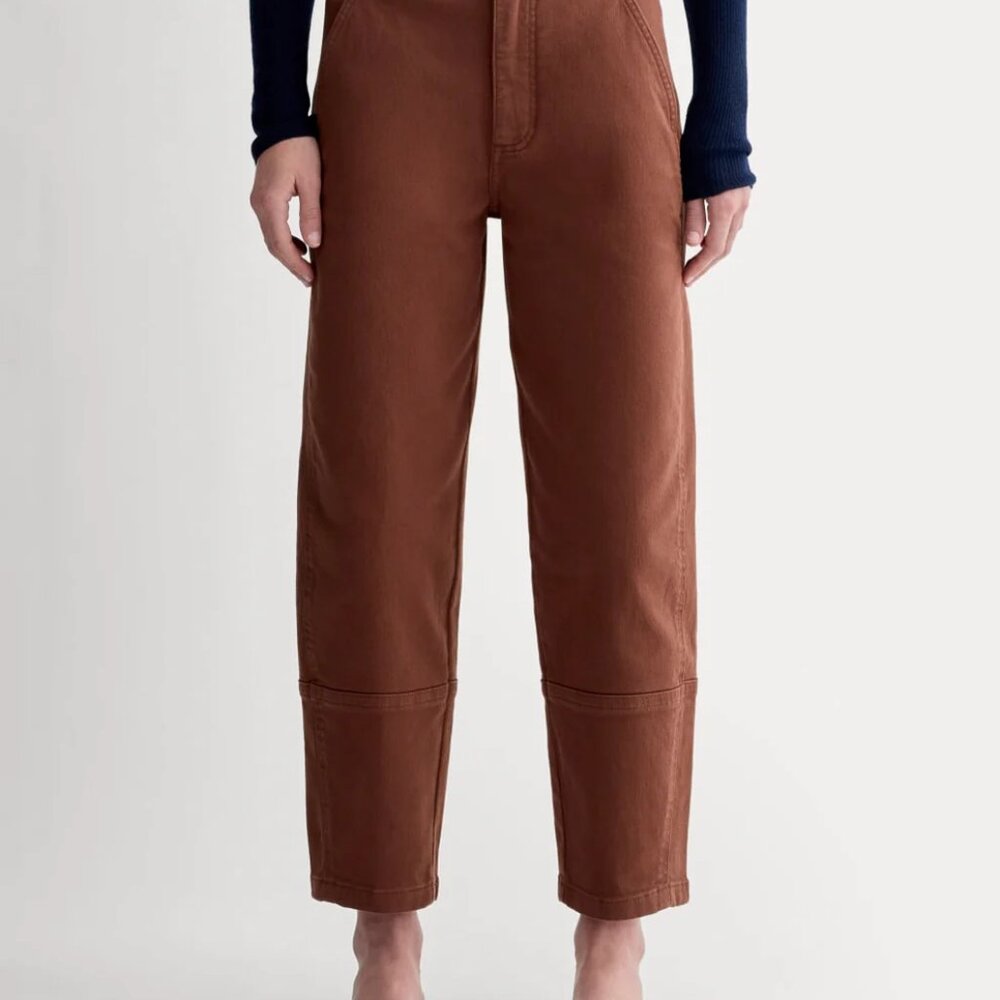 NWT Everlane Utility Barrel Pant in Rosewood / Rust / Terracotta / Red-Brown